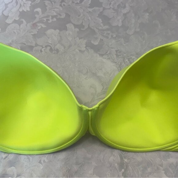 Skims 44DDD Bra Seamless T Shirt Underwire Neon Green Highlighter Rare - Picture 5 of 9